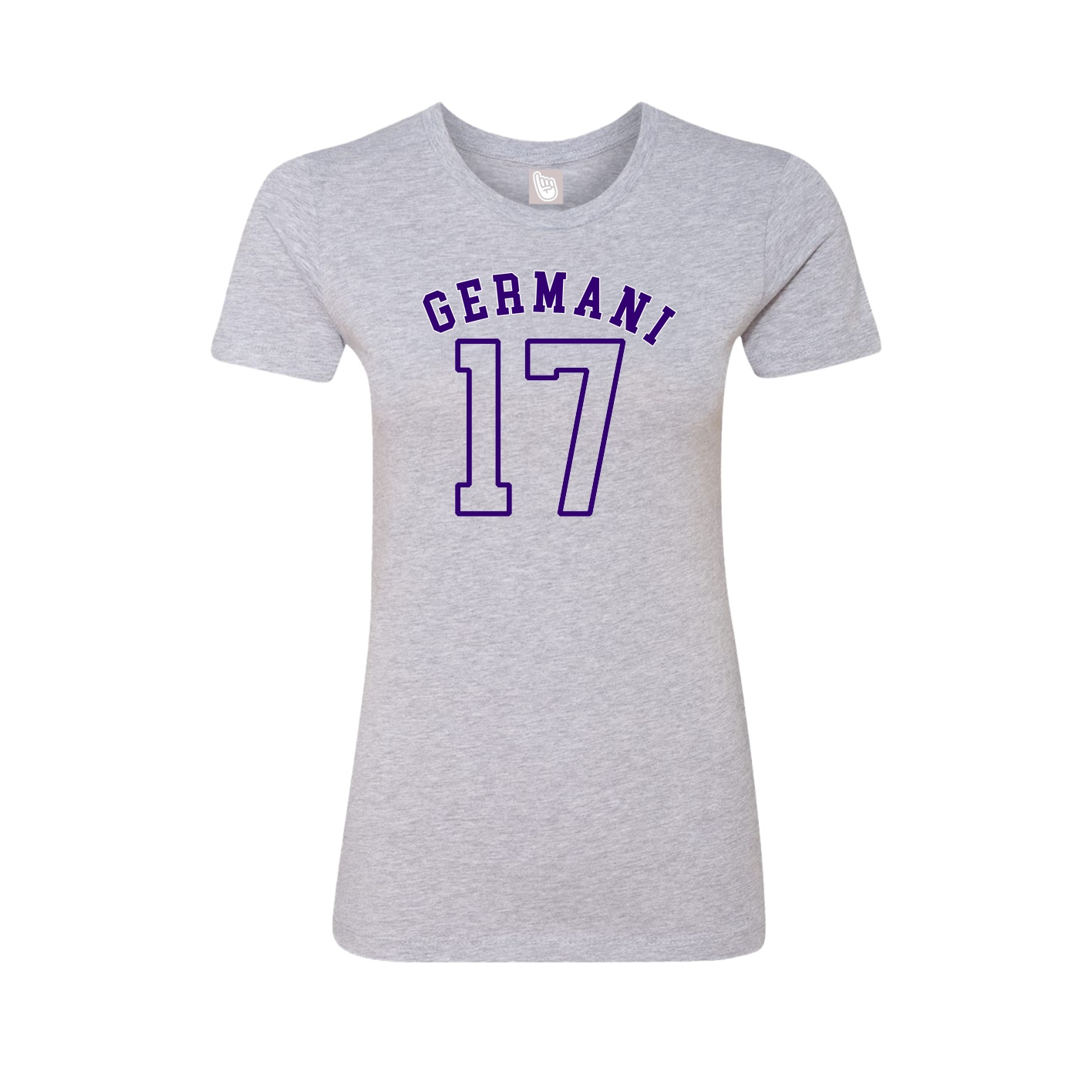 Fitted Women's Tee — Shirsey Arch in Grey
