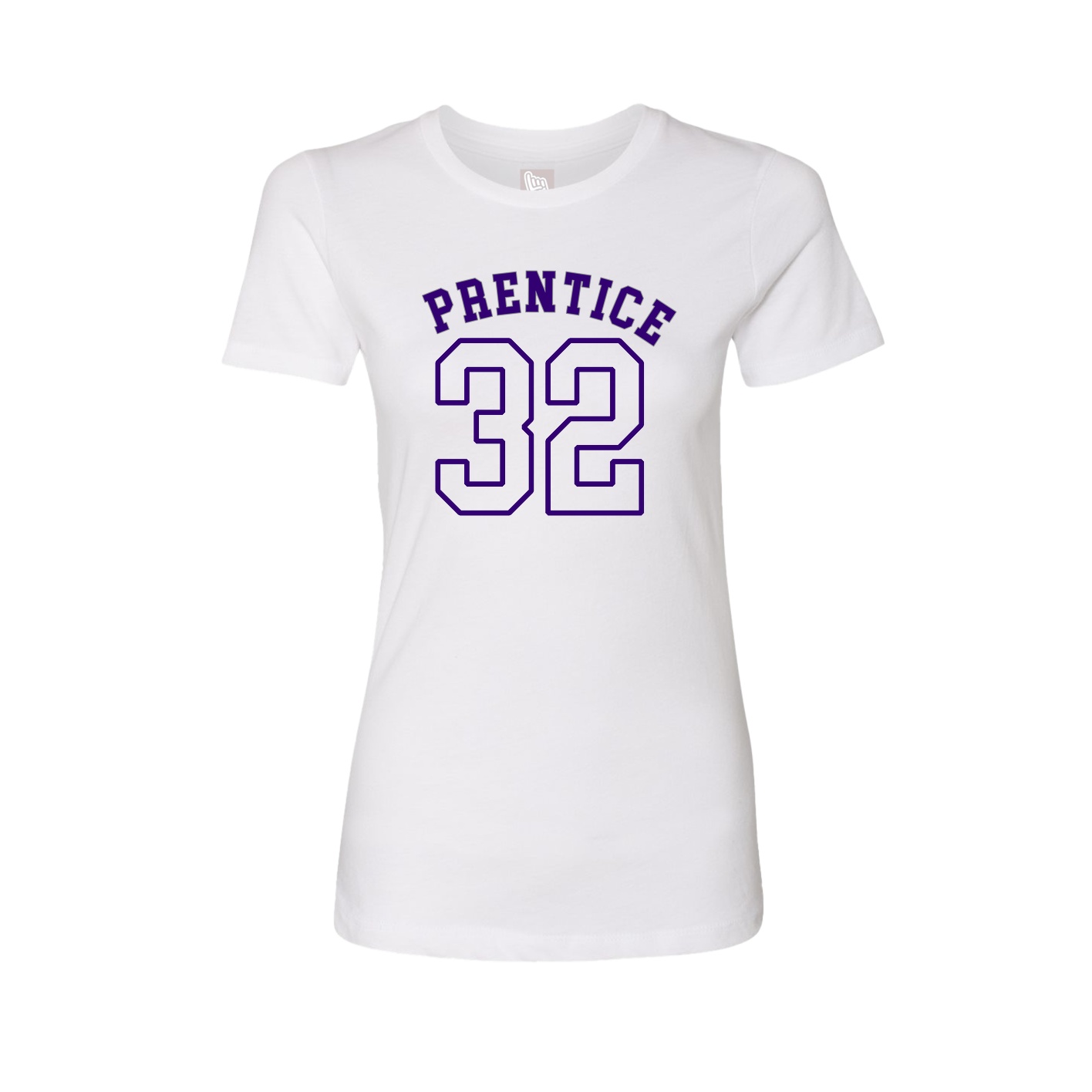 Fitted Women's Tee — Shirsey Arch in White