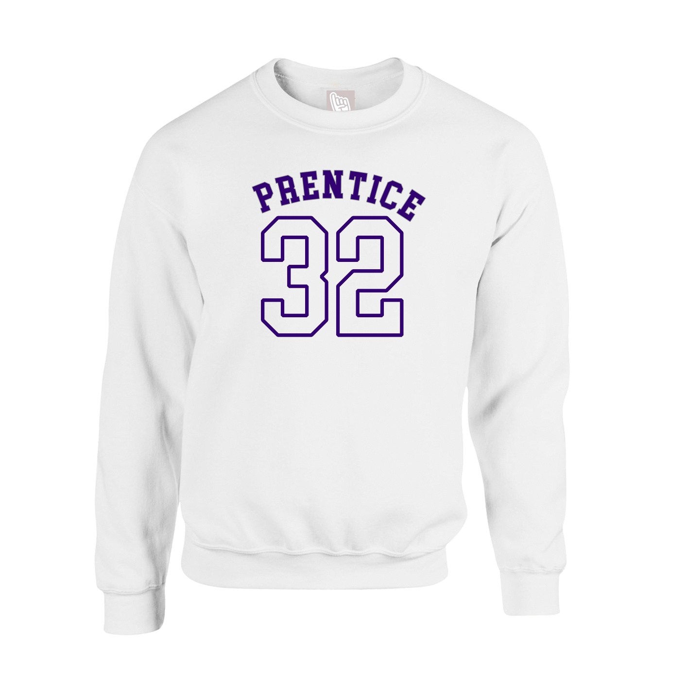 Fleece Crew — Shirsey Arch in White