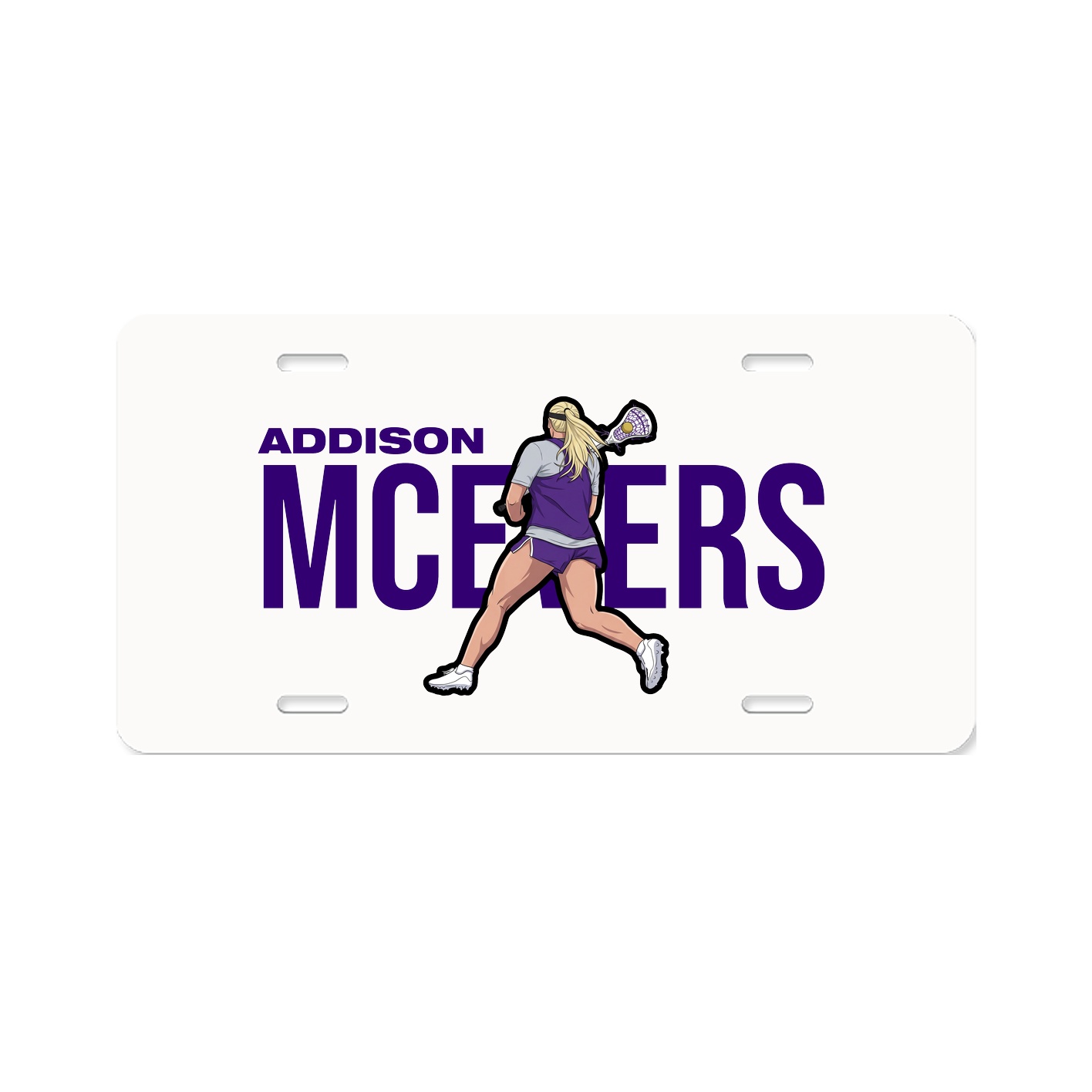 License Plate — Player Name in Classic