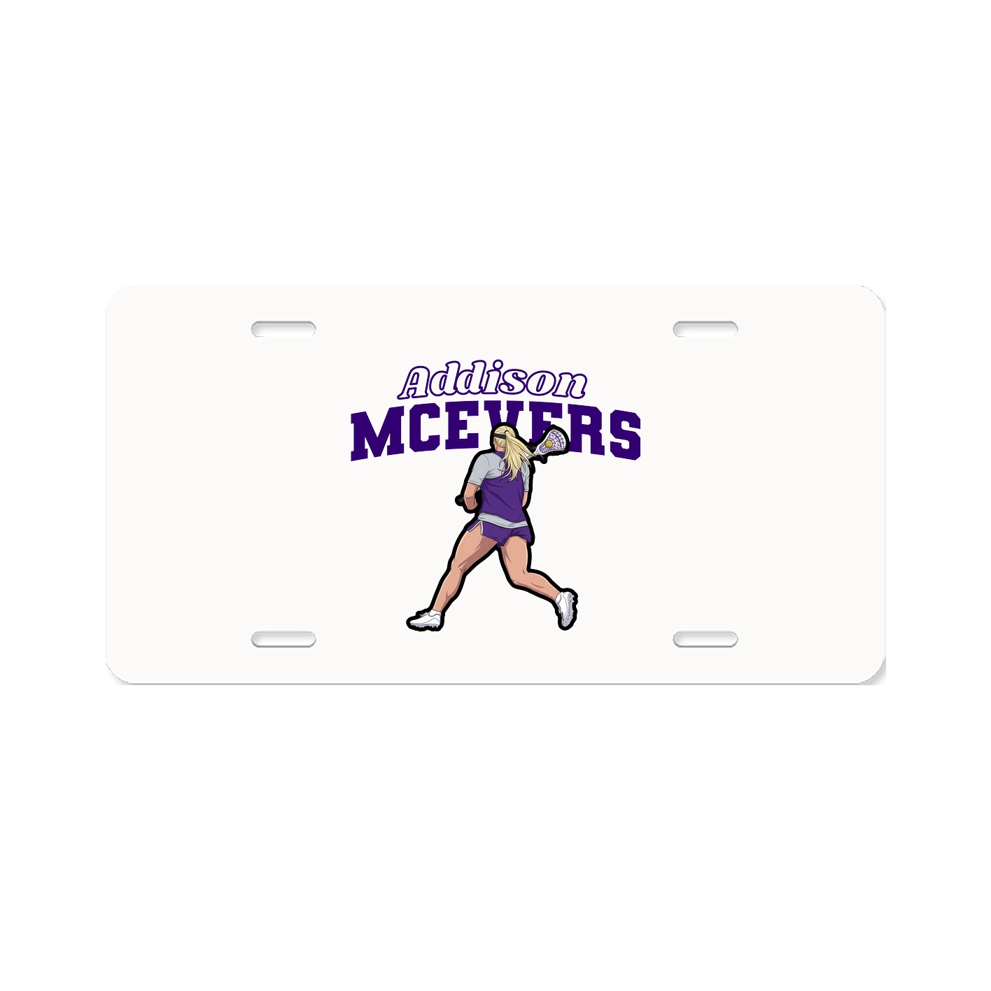 License Plate — Name Arch in Classic