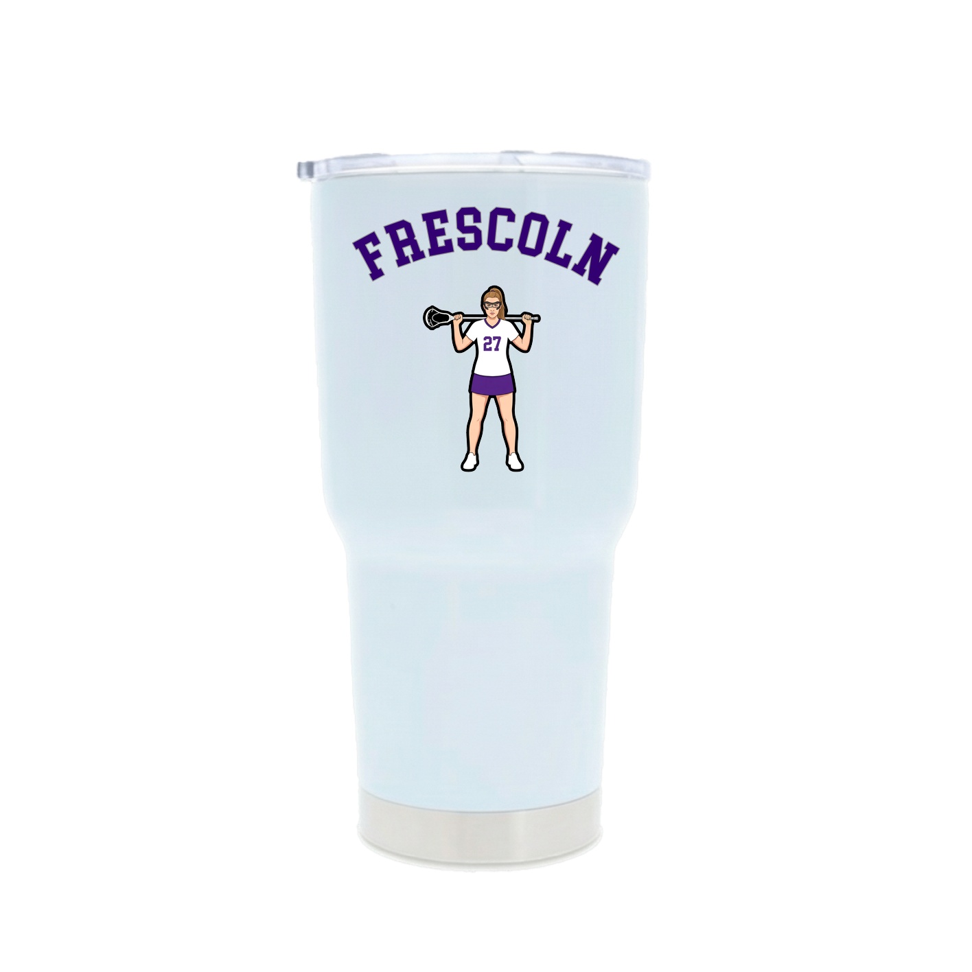 30oz Stainless Steel Tumbler — Shirsey Arch in White