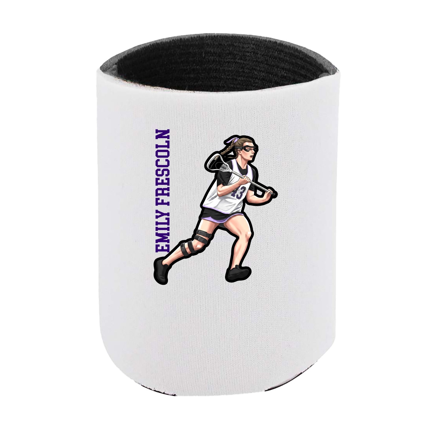 Can Holder — Name Vertical in White