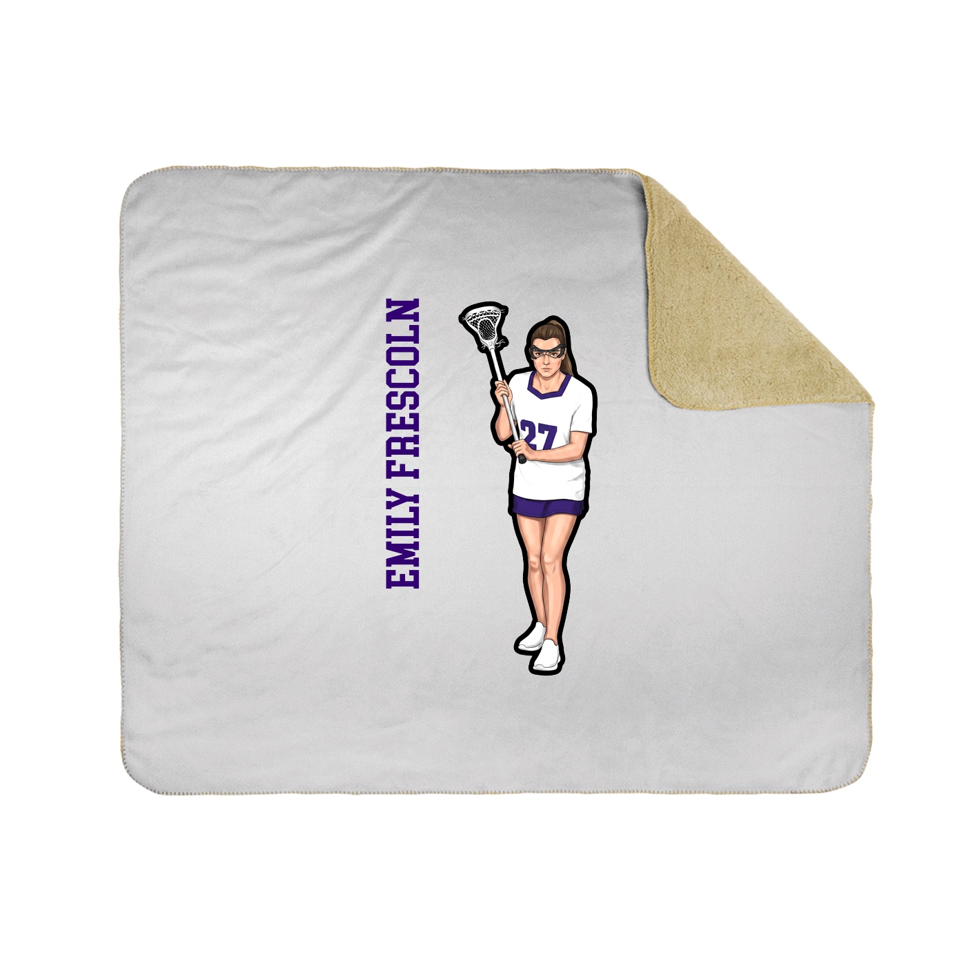 50x60 Sherpa Lined Throw Blanket