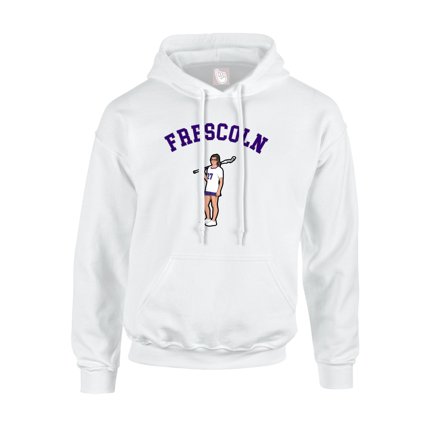 Youth Hoodie — Shirsey Arch in White