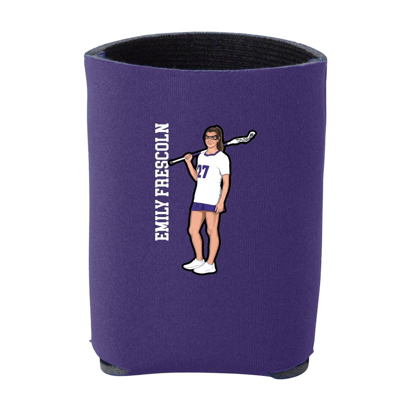 Can Holder — Name Vertical in Purple