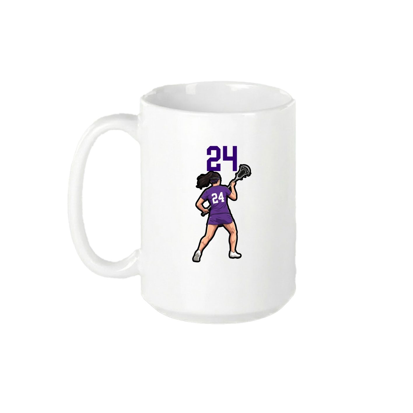 15oz Coffee Mug — Number Top in White