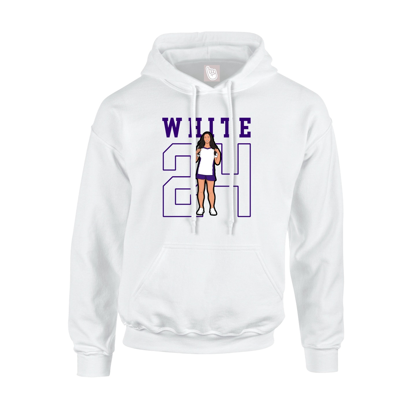 Youth Hoodie — Shirsey in White