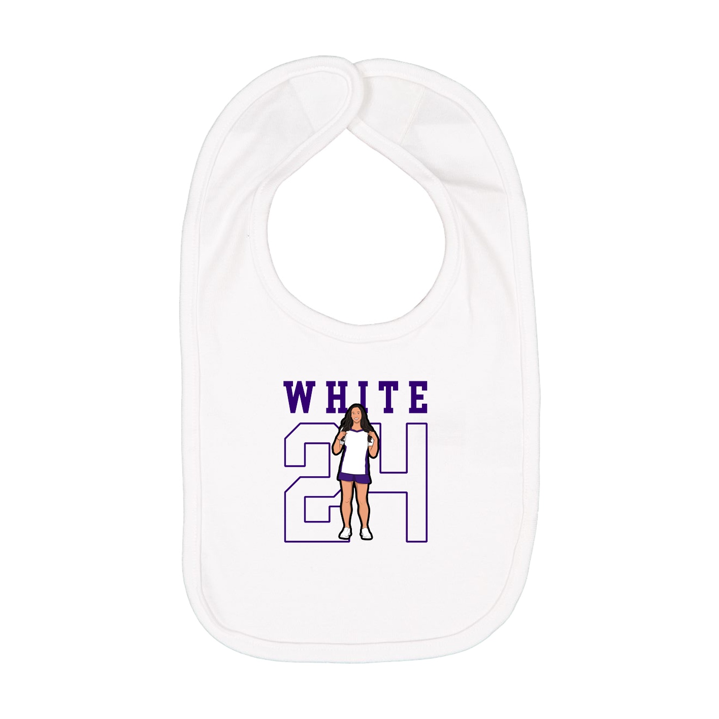 Infant Bib — Shirsey in White