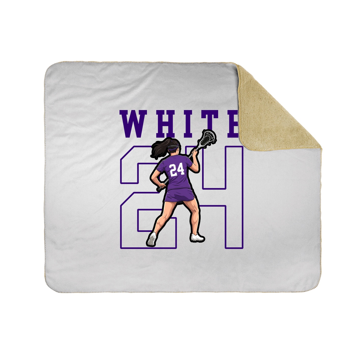 Throw Blanket — Shirsey in White