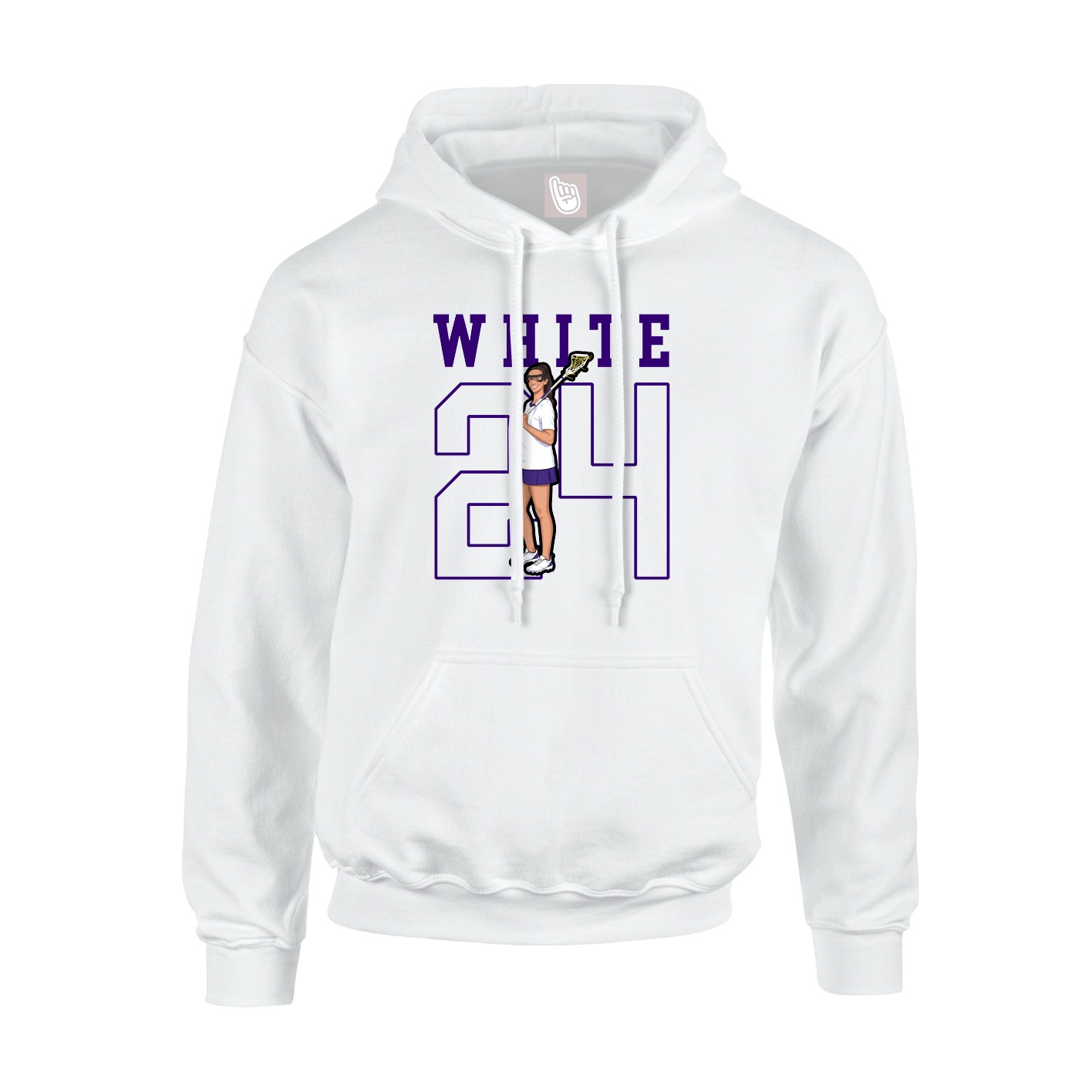 Hoodie — Shirsey in White