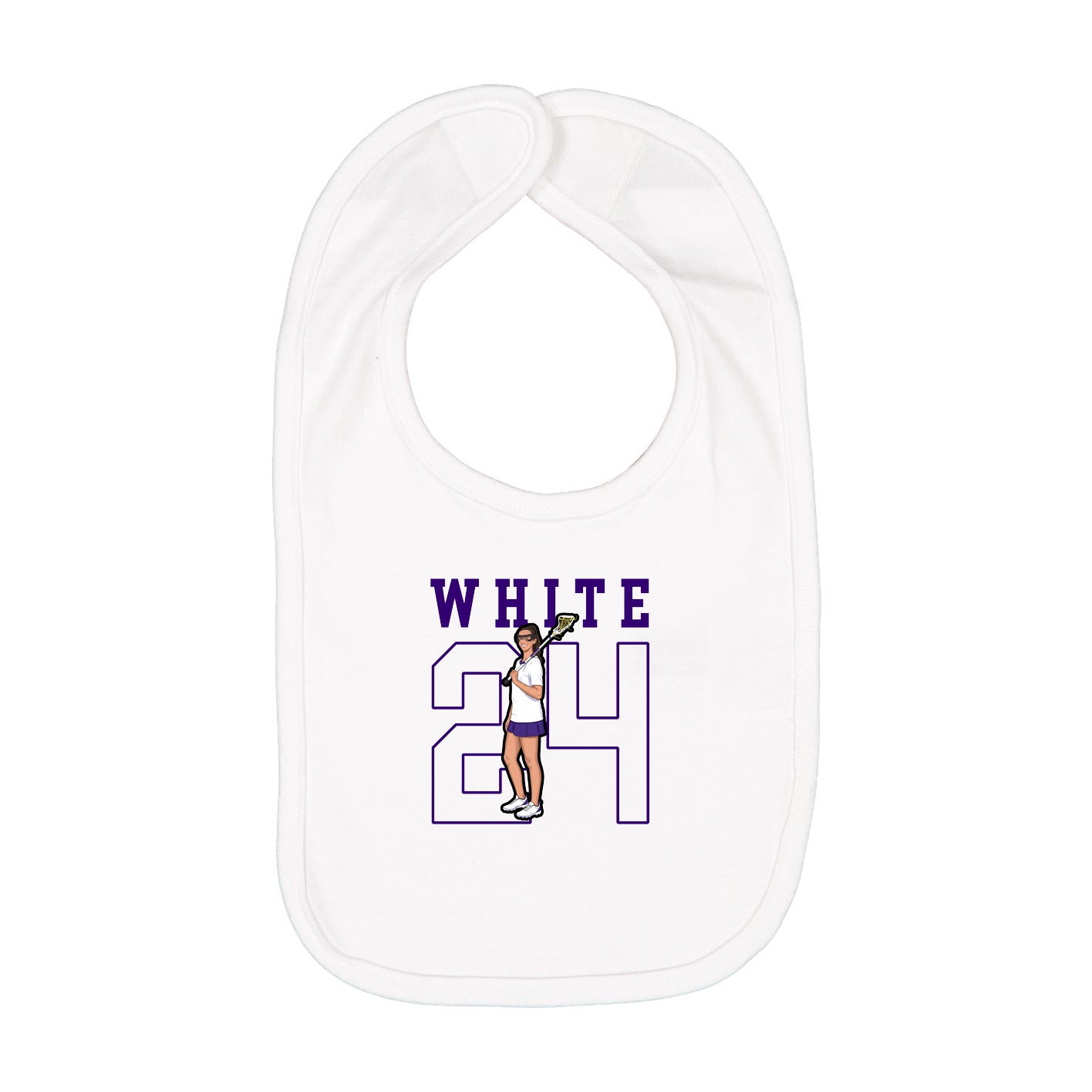 Infant Bib — Shirsey in White