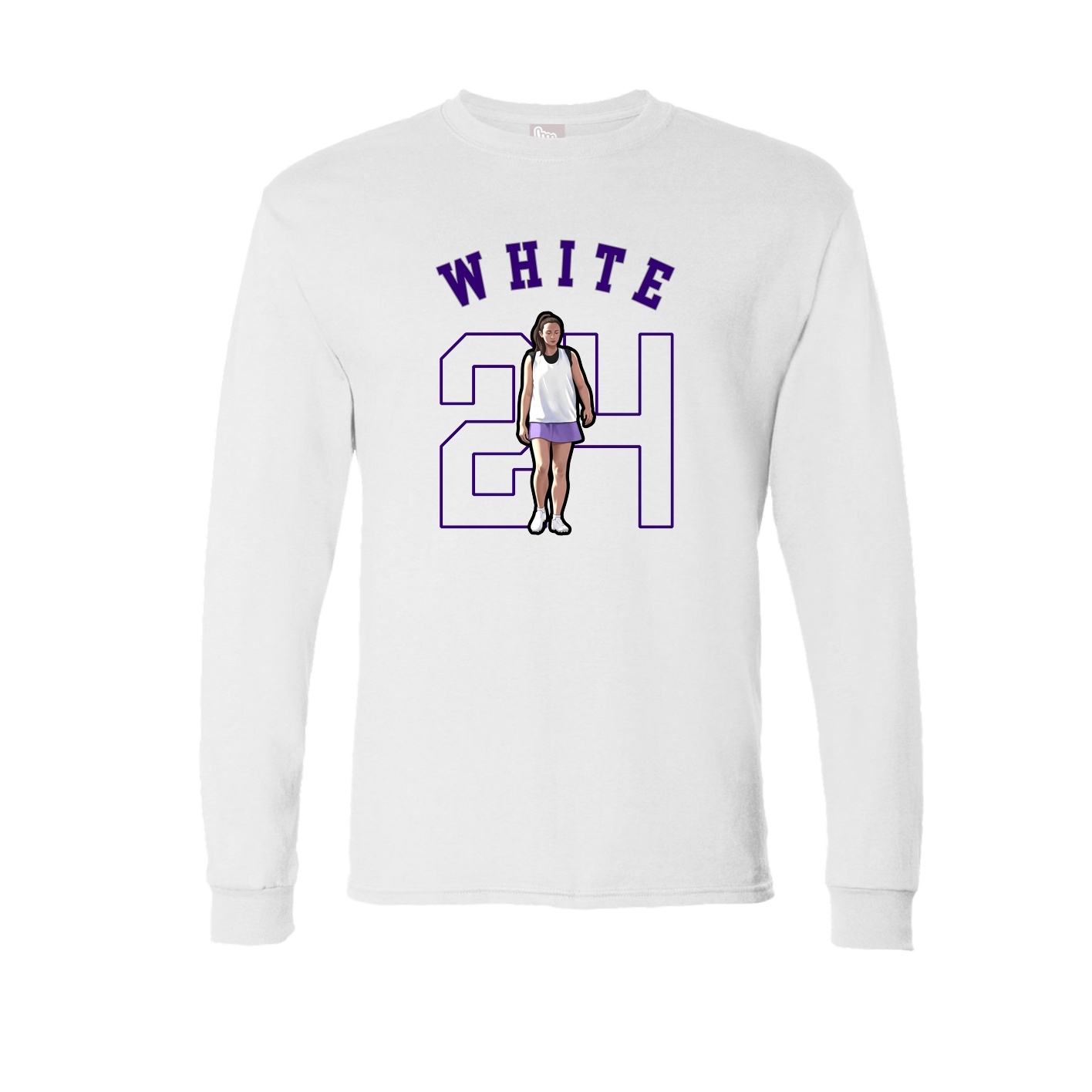 Long Sleeve Tee — Shirsey Arch in White