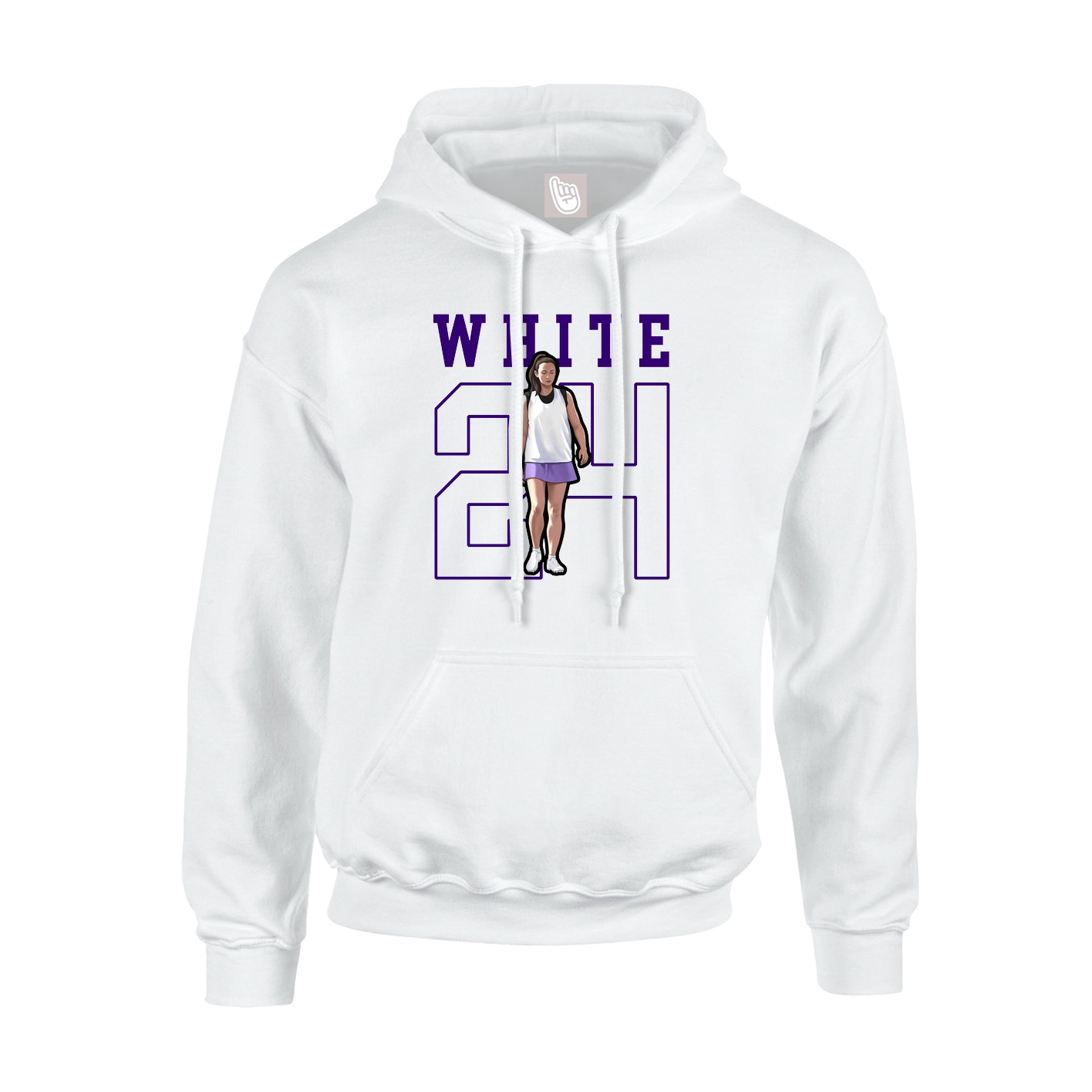Hoodie — Shirsey in White