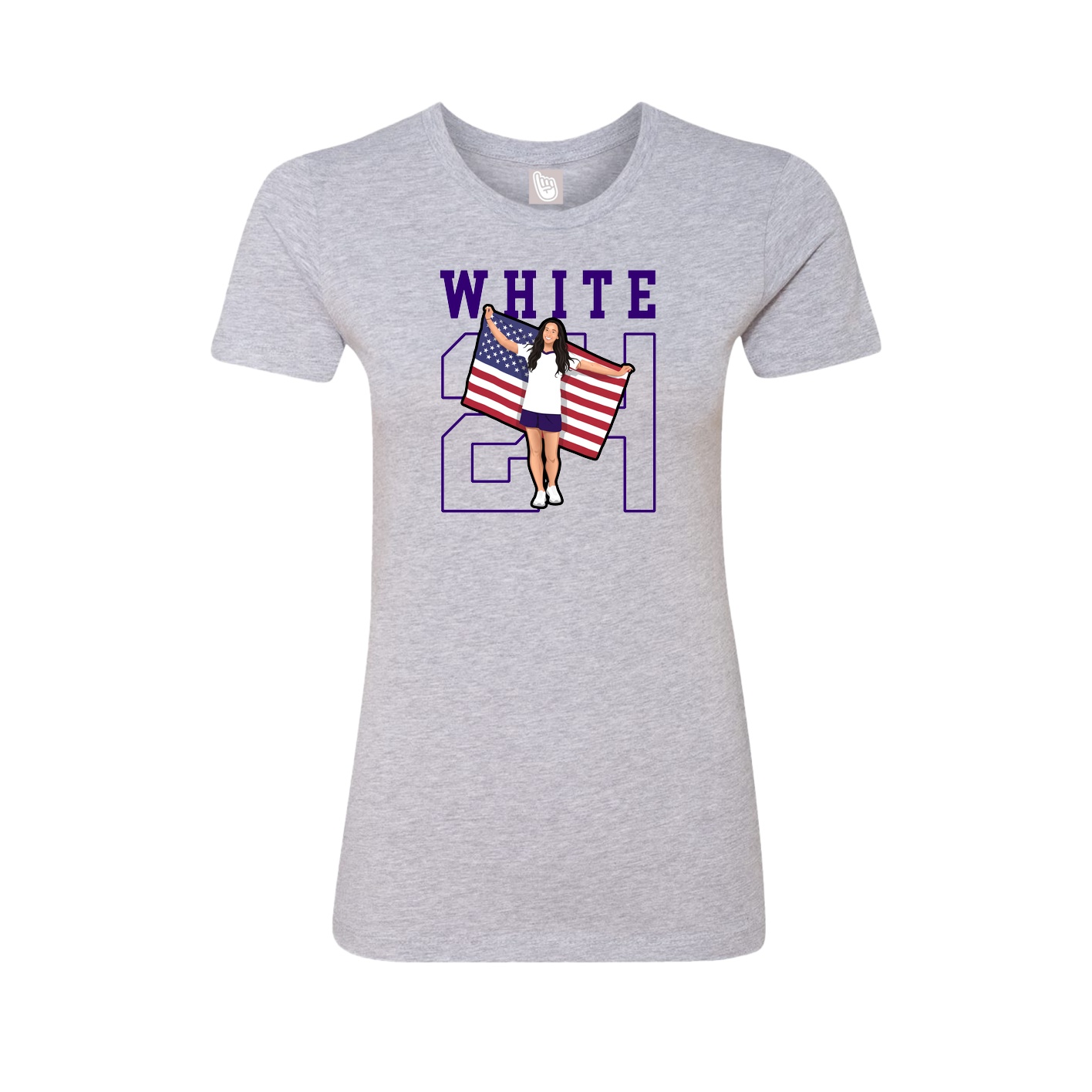 Fitted Women's Tee — Shirsey in Grey