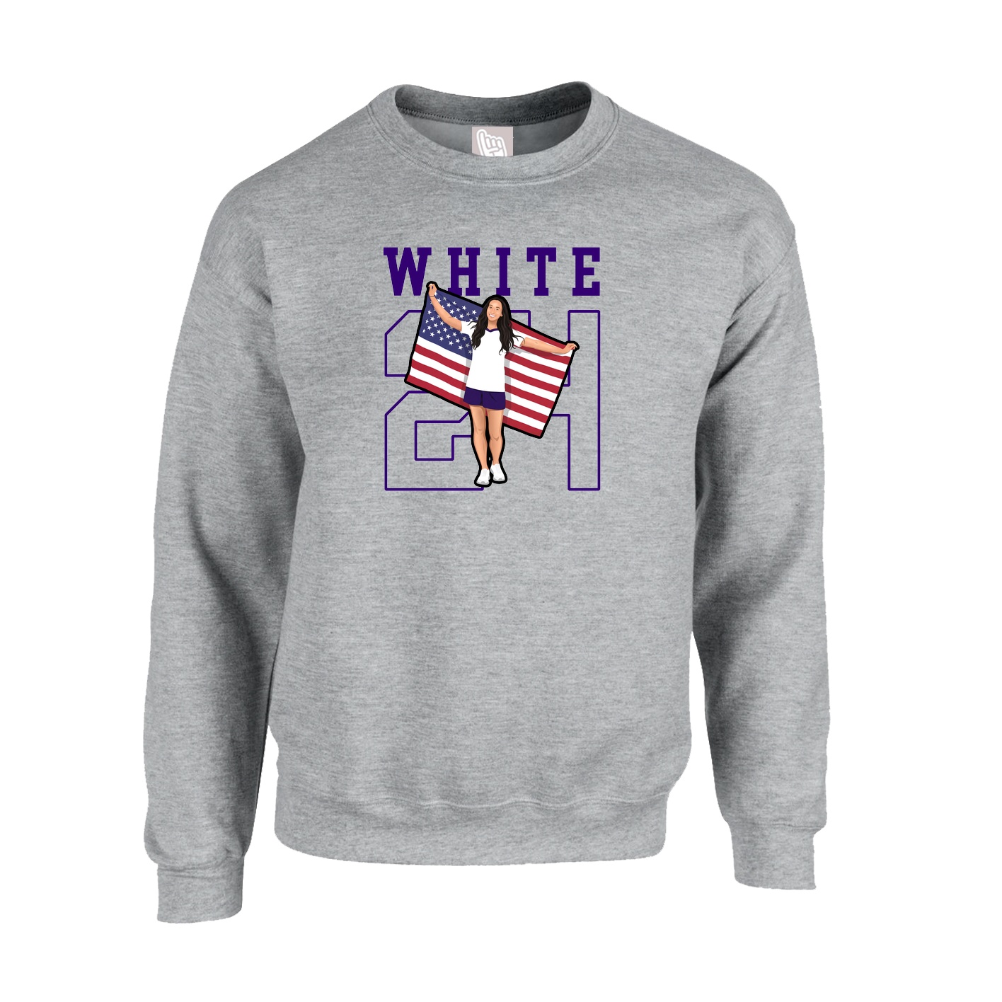 Fleece Crew — Shirsey in Grey