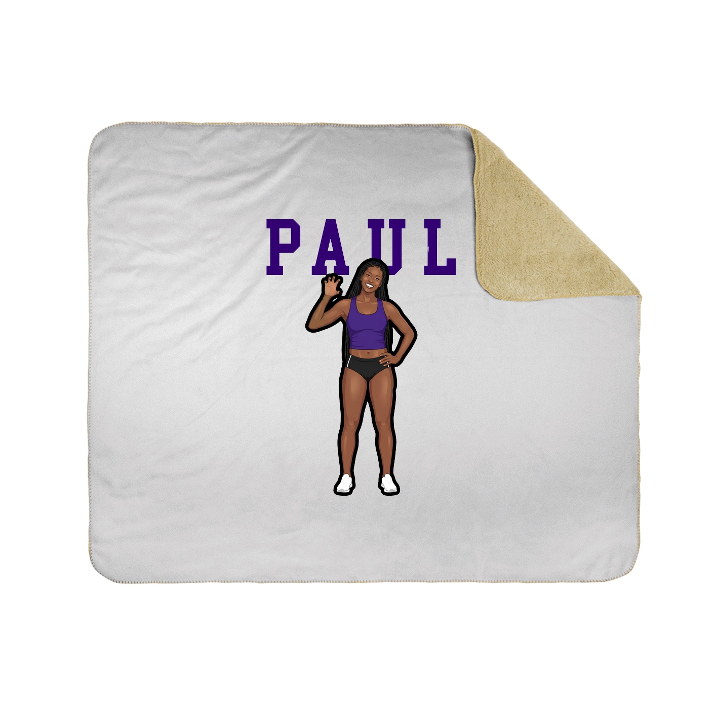 Throw Blanket — Shirsey in White