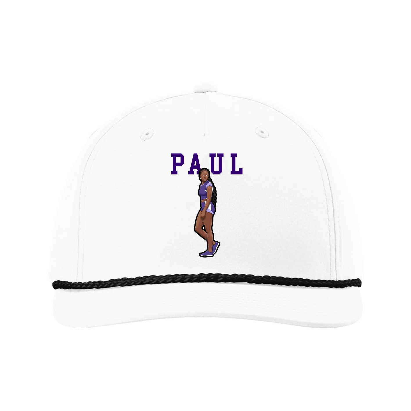 Five-Panel Classic Rope Cap — Shirsey in White