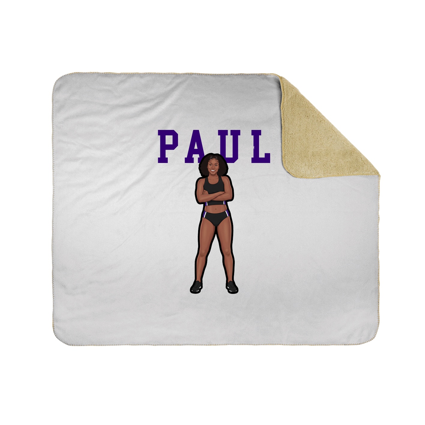 Throw Blanket — Shirsey in White