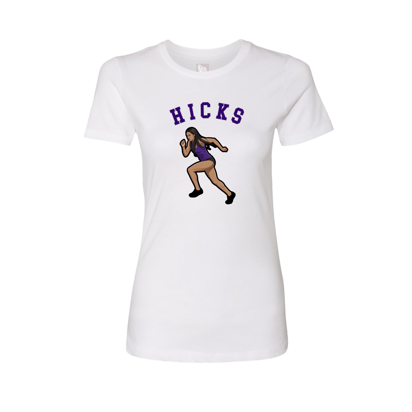 Fitted Women's Tee — Shirsey Arch in White