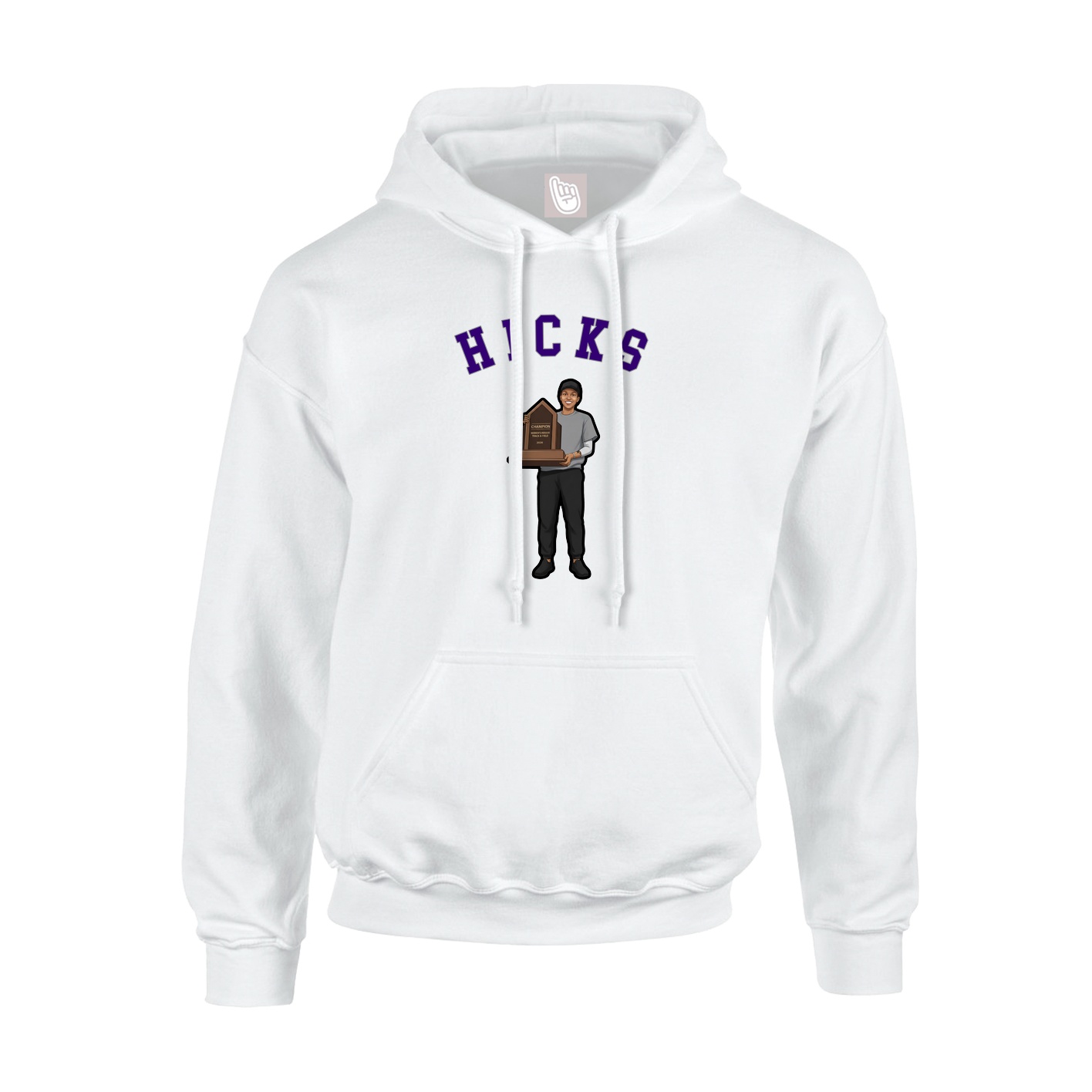 Youth Hoodie — Shirsey Arch in White