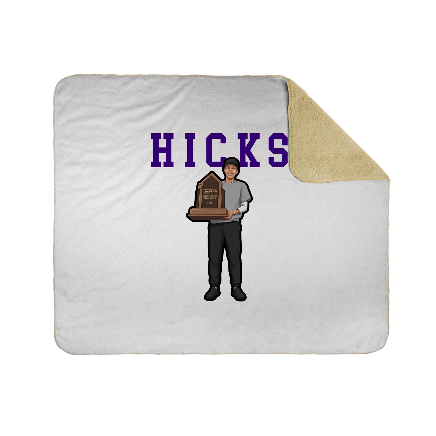 Throw Blanket — Shirsey in White