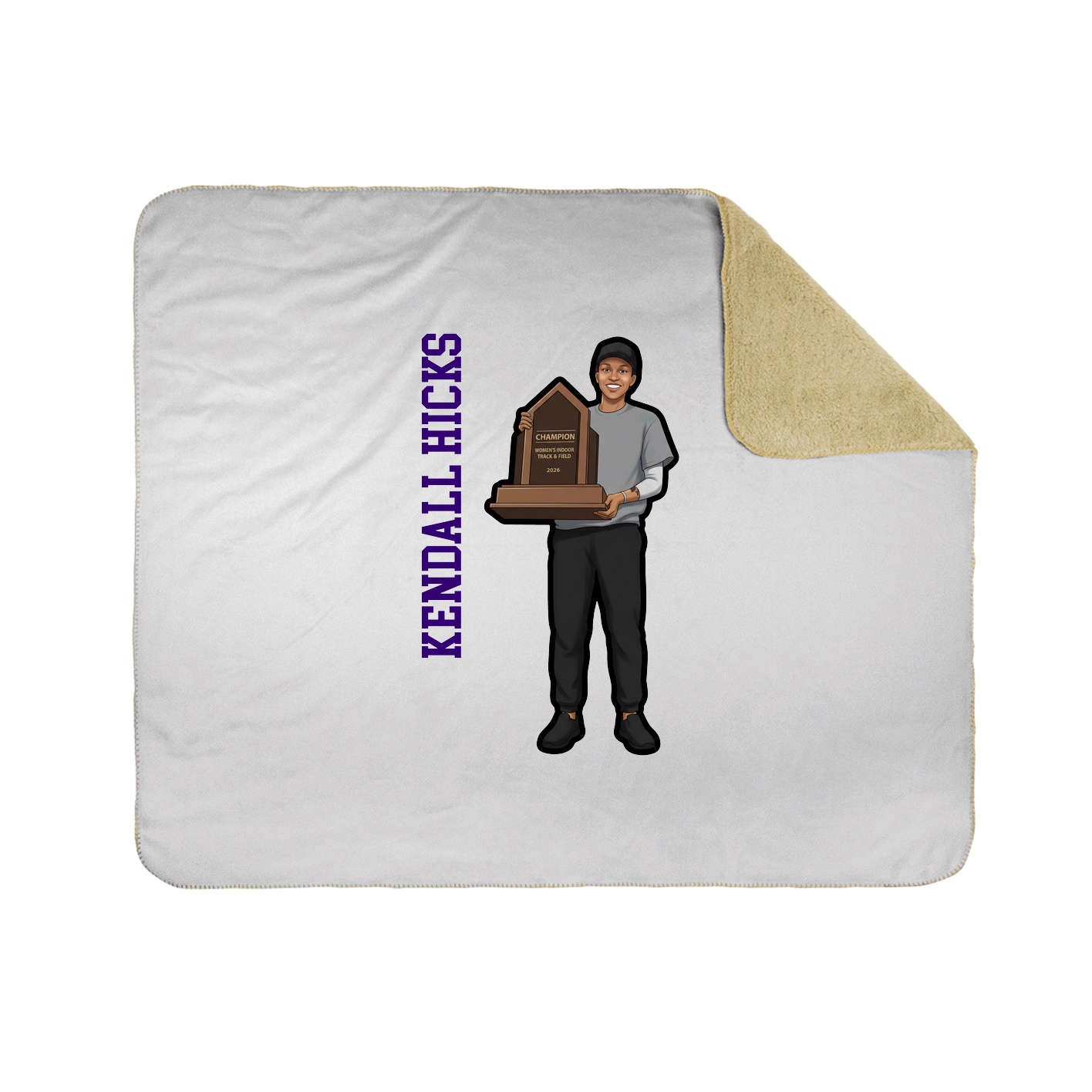 50x60 Sherpa Lined Throw Blanket