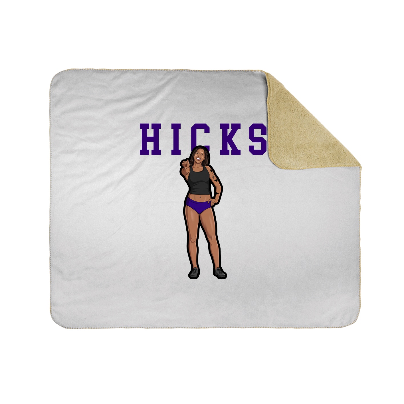 Throw Blanket — Shirsey in White