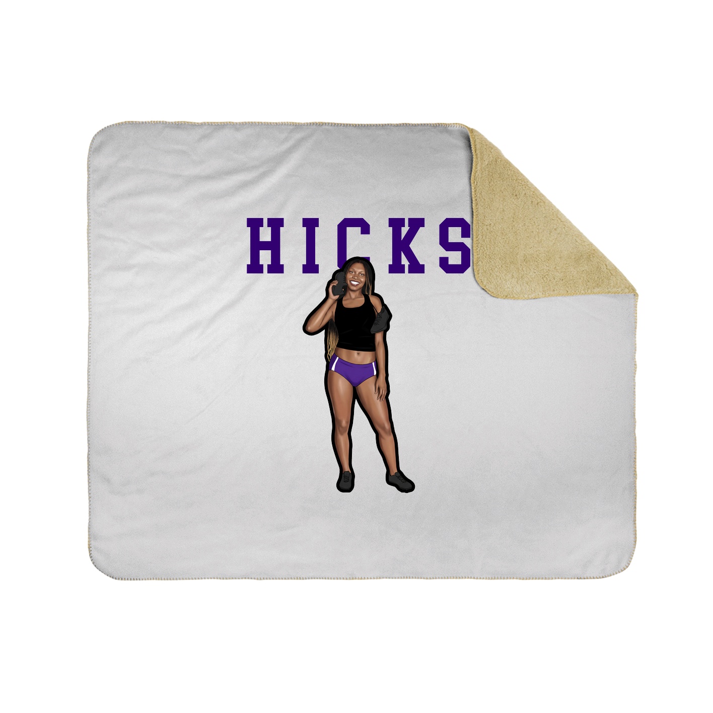 Throw Blanket — Shirsey in White
