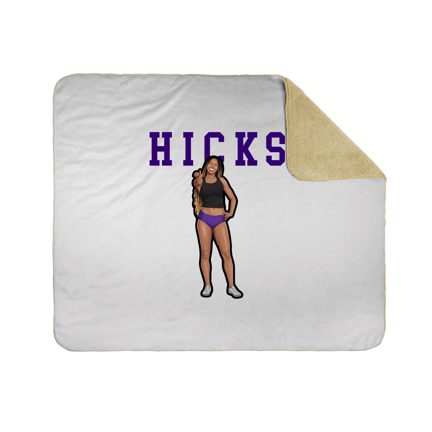 Throw Blanket — Shirsey in White
