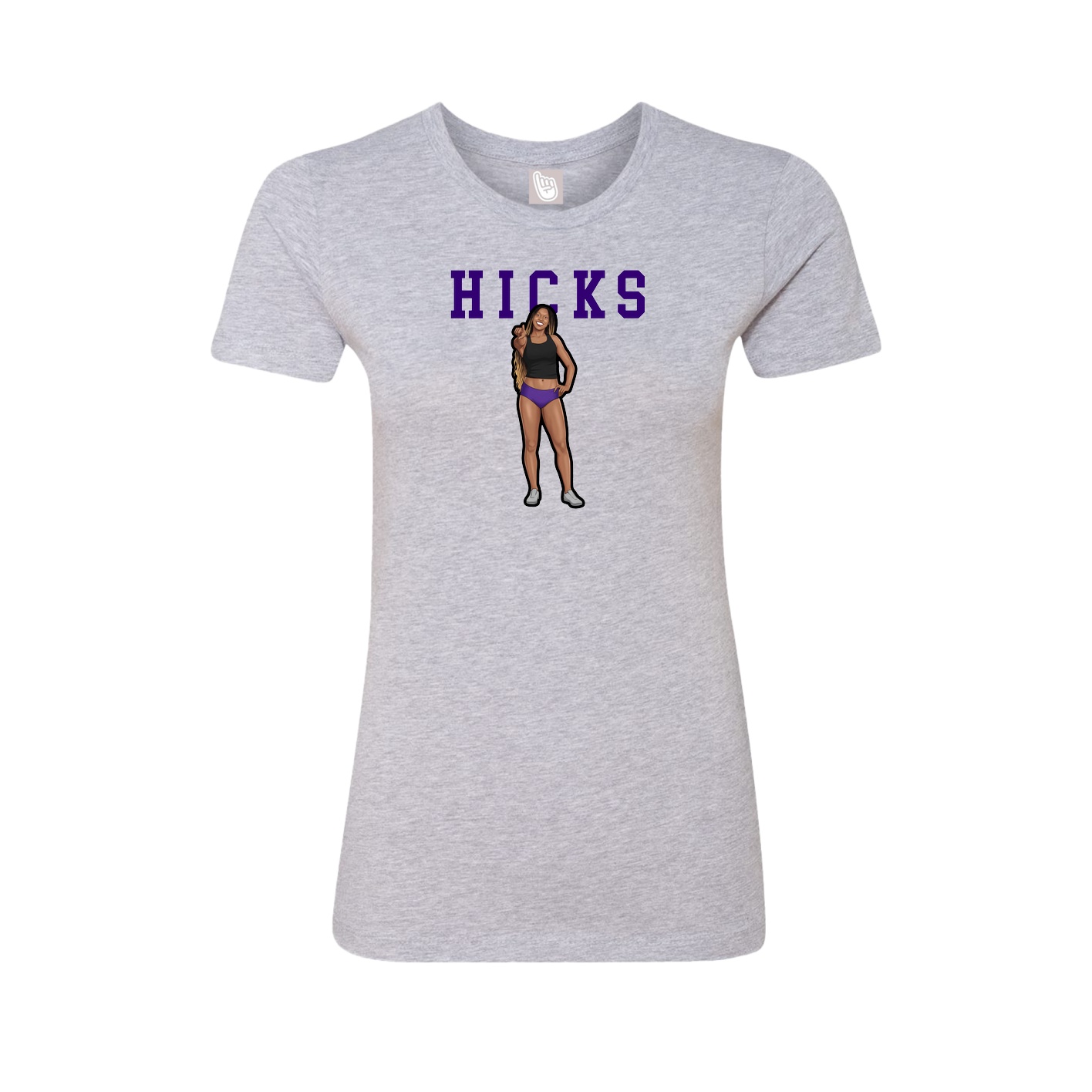 Fitted Women's Tee — Shirsey in Grey