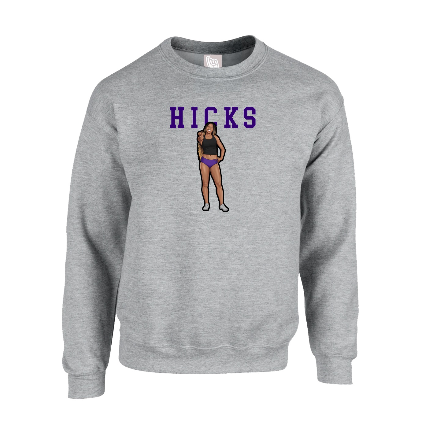 Fleece Crew — Shirsey in Grey