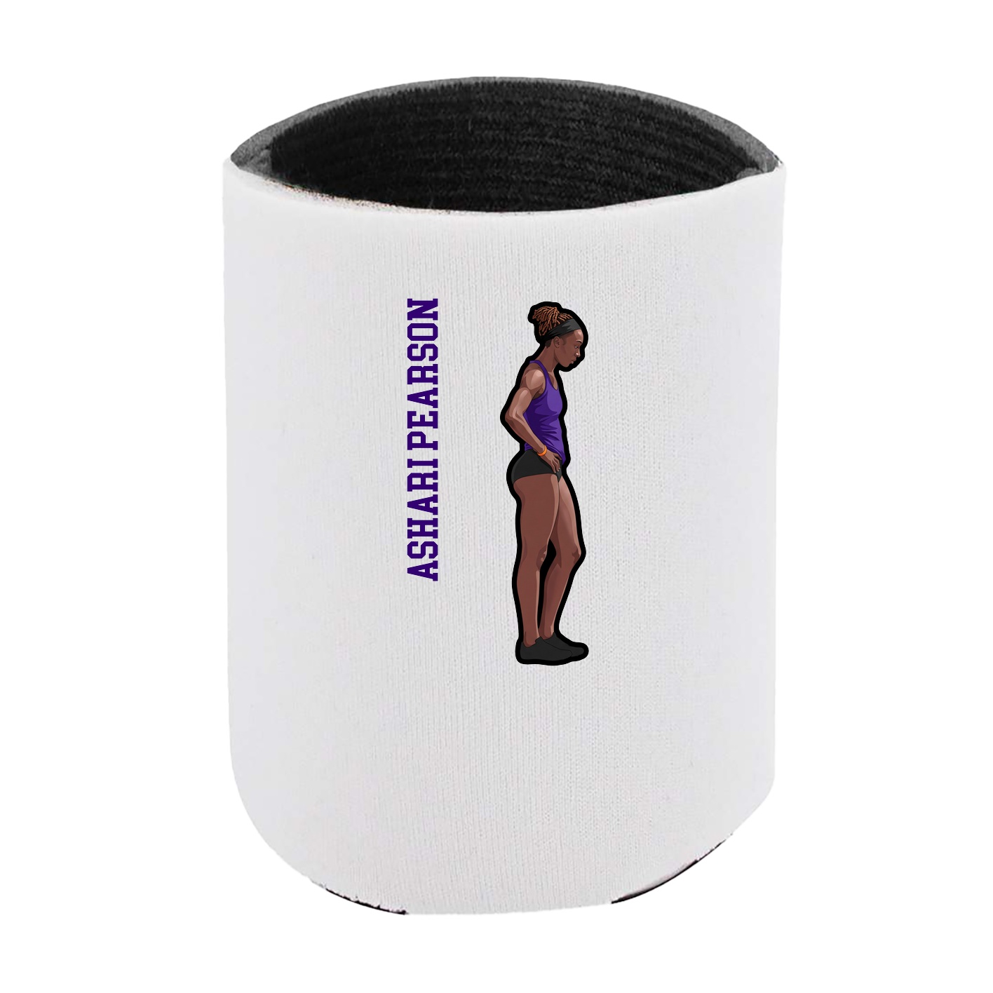Can Holder — Name Vertical in White