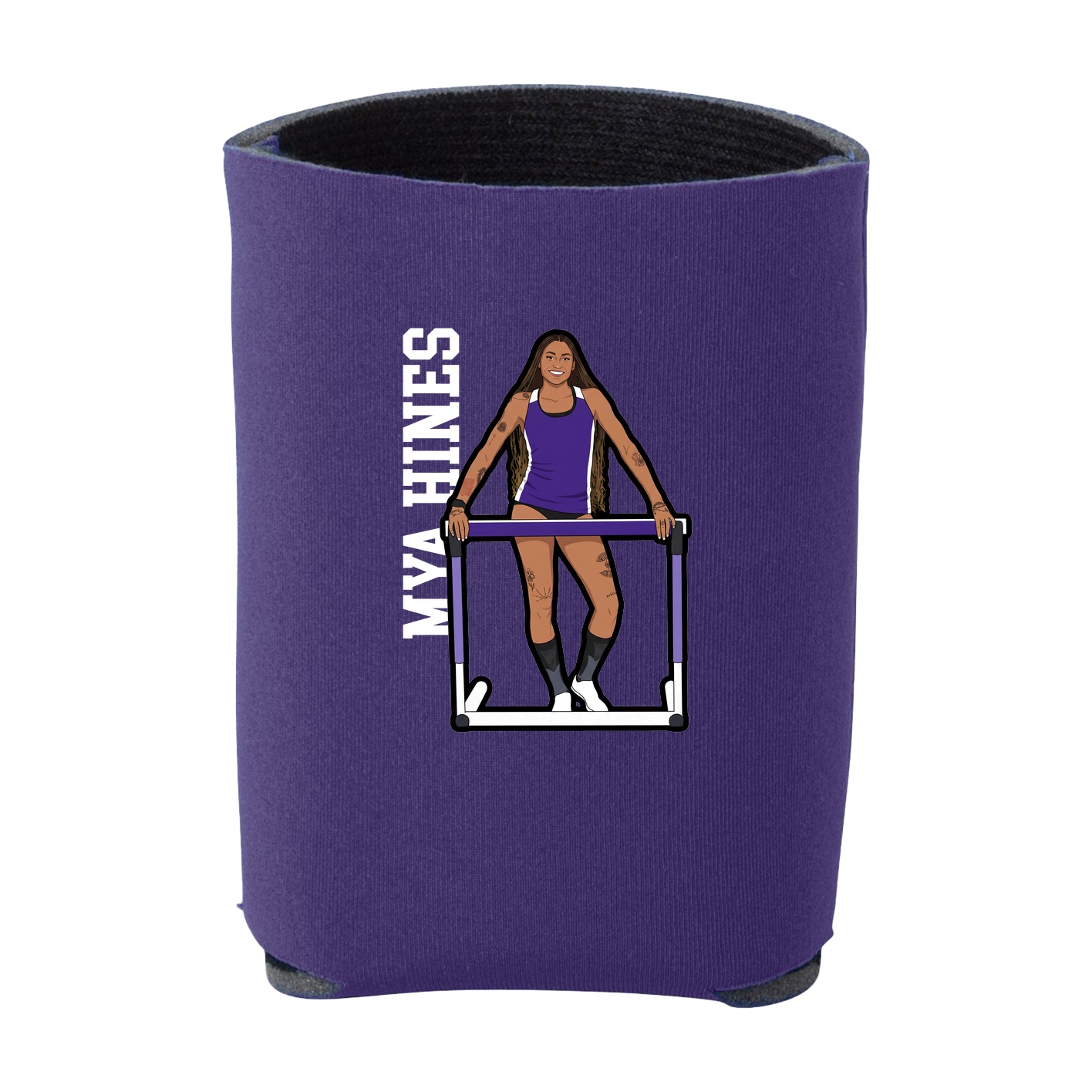 Can Holder — Name Vertical in Purple