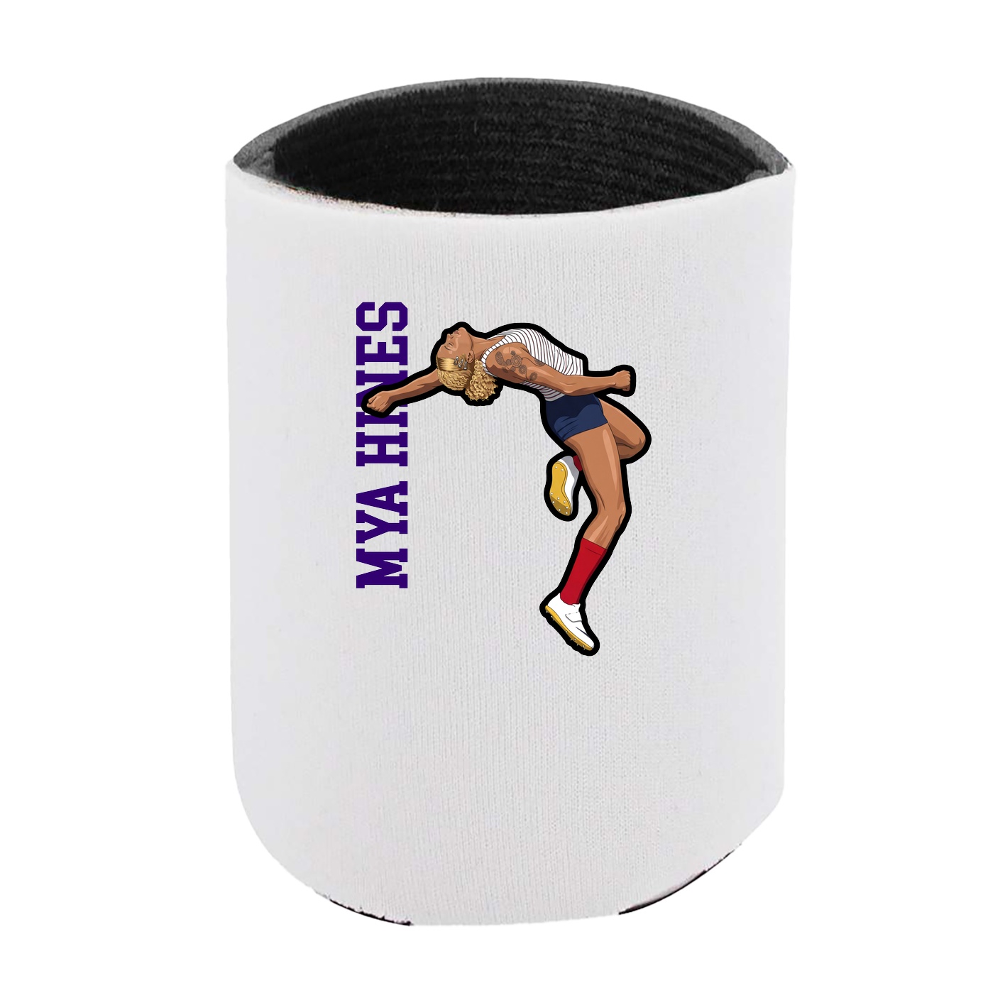 Can Holder — Name Vertical in White