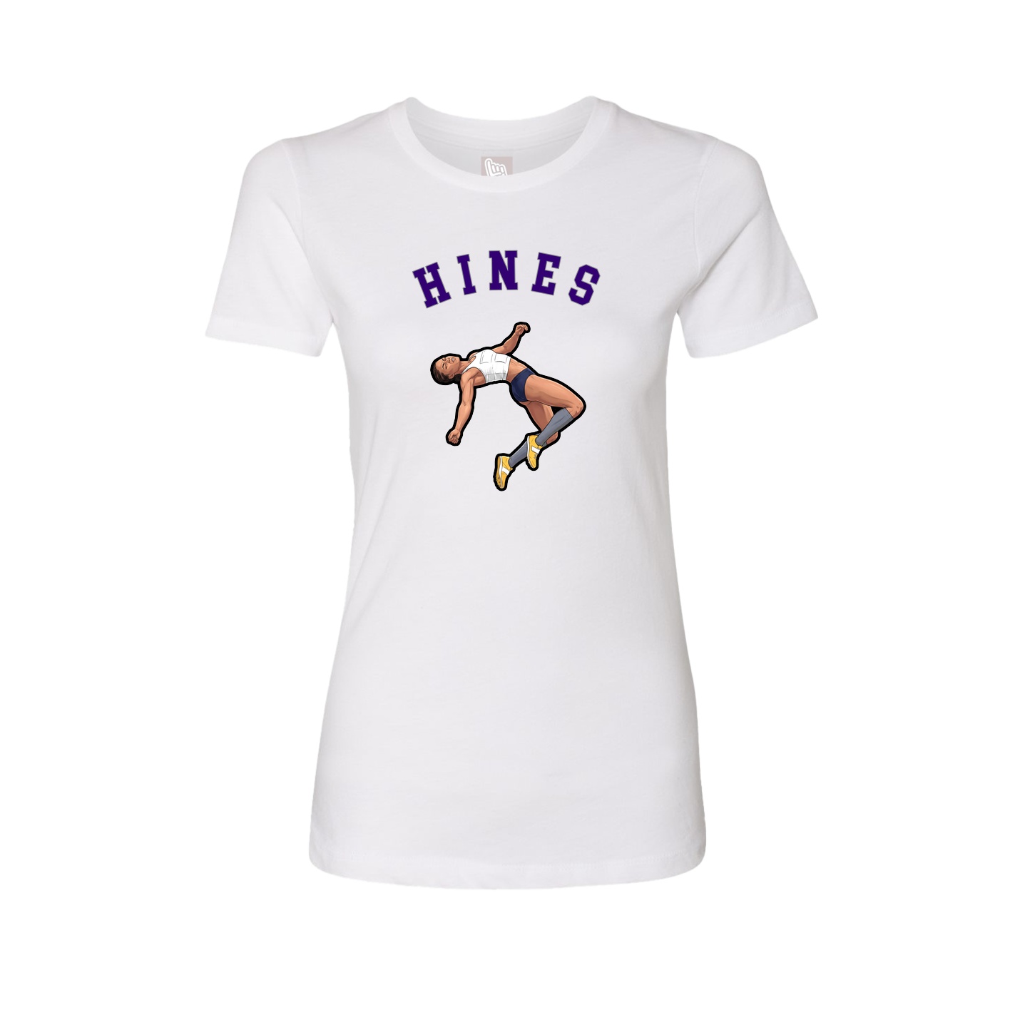 Fitted Women's Tee — Shirsey Arch in White