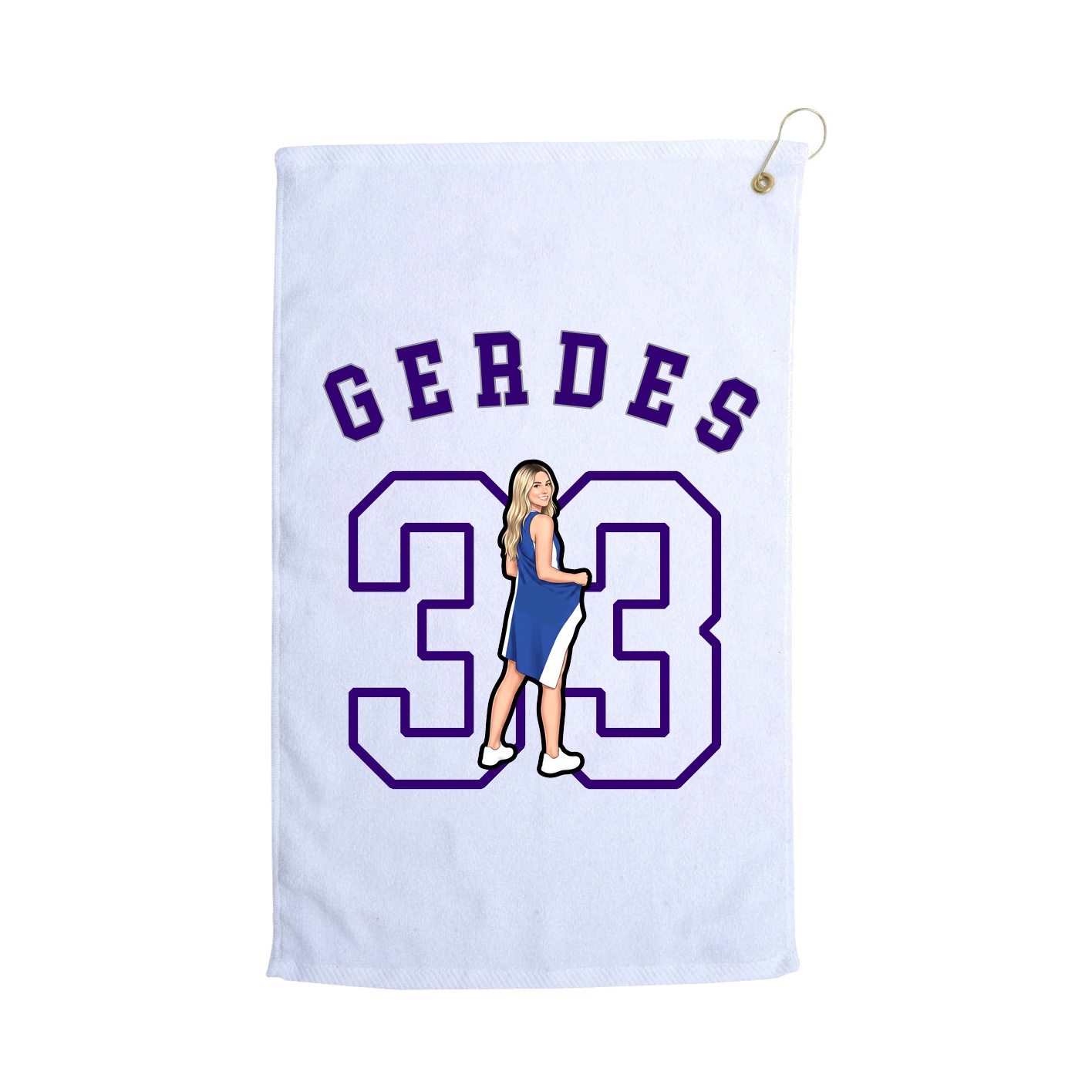 Golf Towel — Shirsey Arch in White