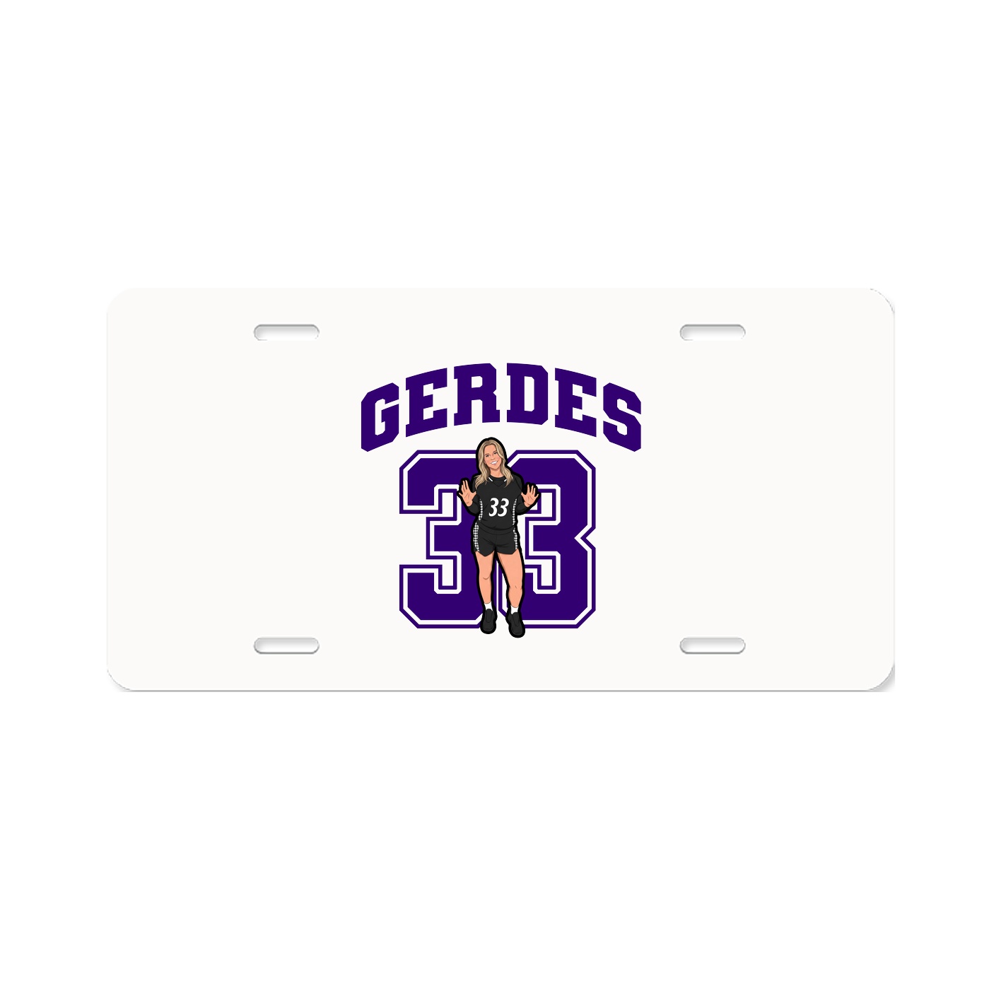 License Plate — Number in Classic