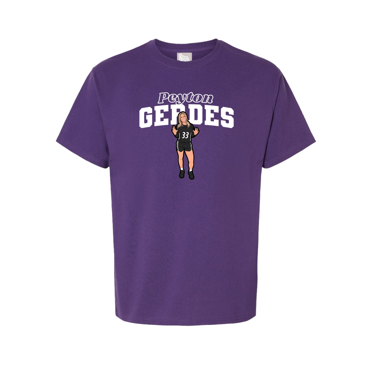 Youth Tee — Name Arch in Purple
