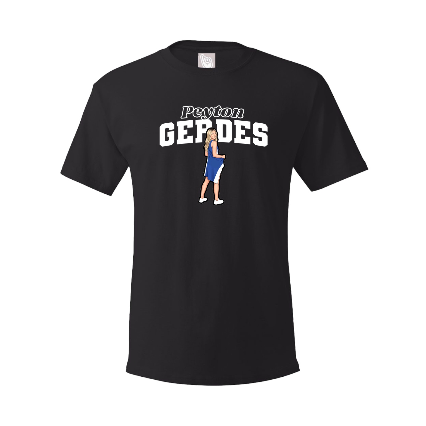 Youth Tee — Name Arch in Black