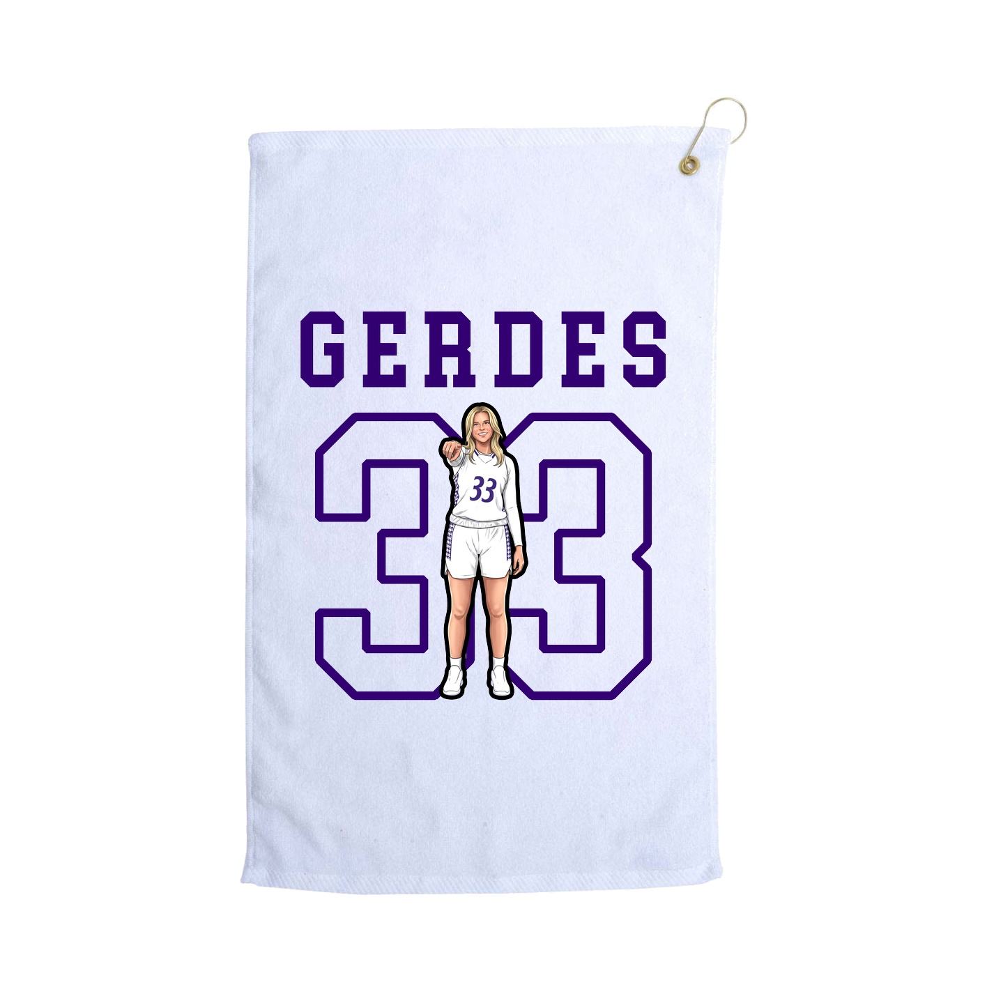 Golf Towel — Shirsey in White