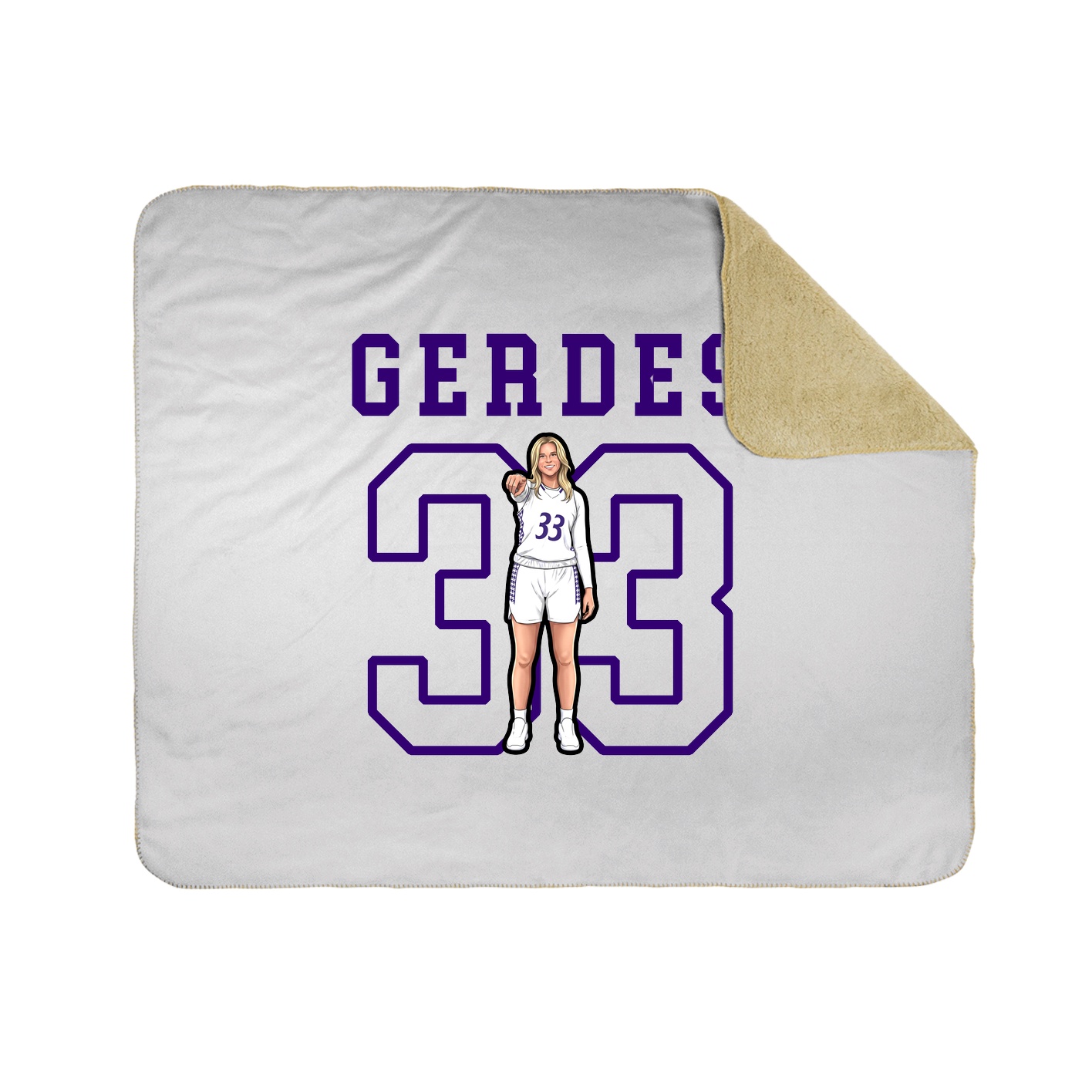 Throw Blanket — Shirsey in White