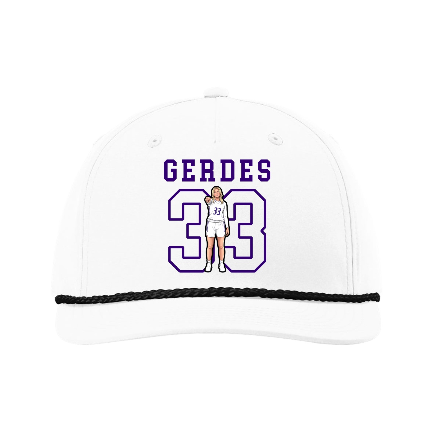 Five-Panel Classic Rope Cap — Shirsey in White
