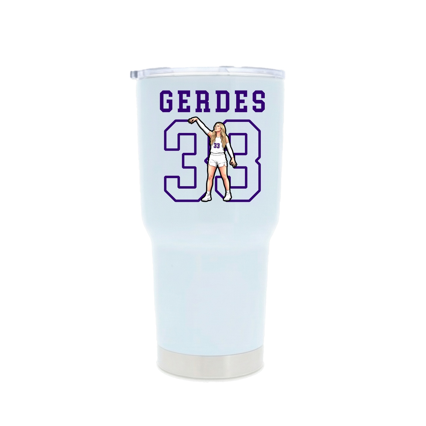 30oz Stainless Steel Tumbler — Shirsey in White
