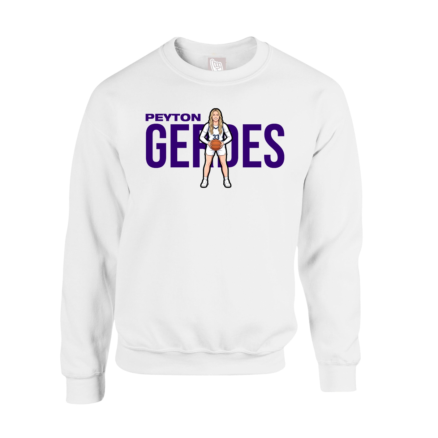 Fleece Crew — Player Name in White