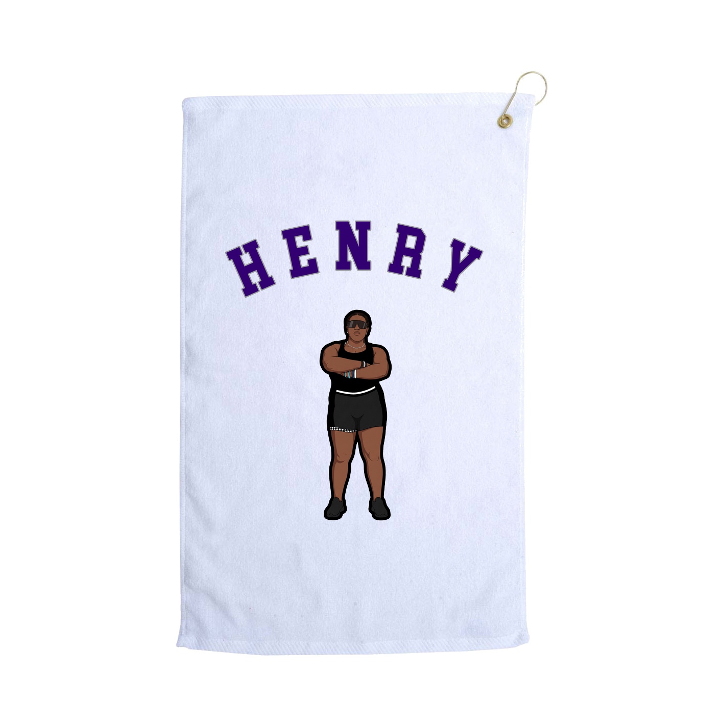 Golf Towel — Shirsey Arch in White