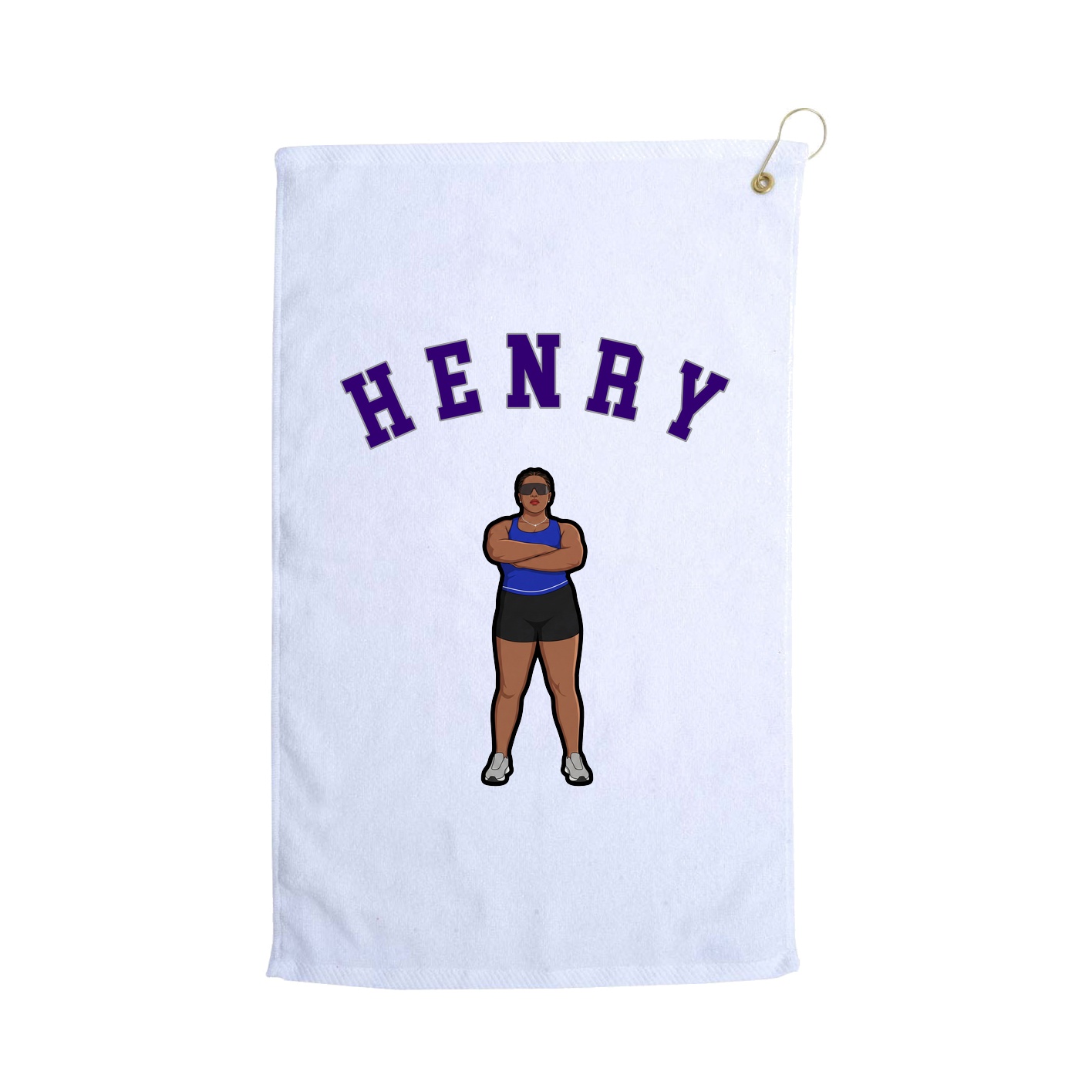 Golf Towel — Shirsey Arch in White