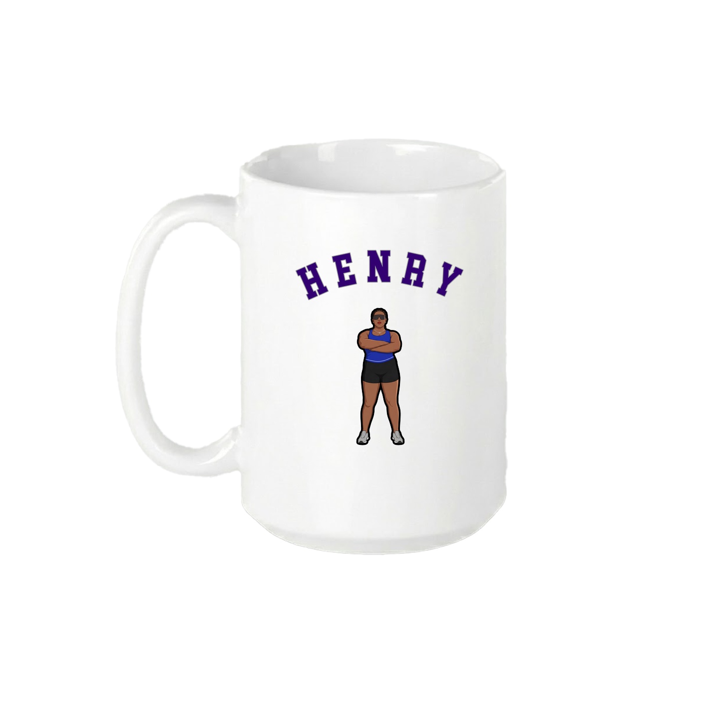15oz Coffee Mug — Shirsey Arch in White