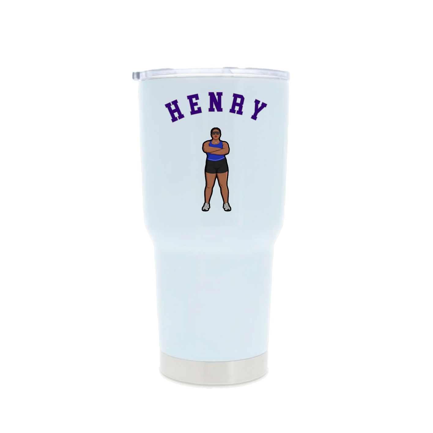 30oz Stainless Steel Tumbler — Shirsey Arch in White