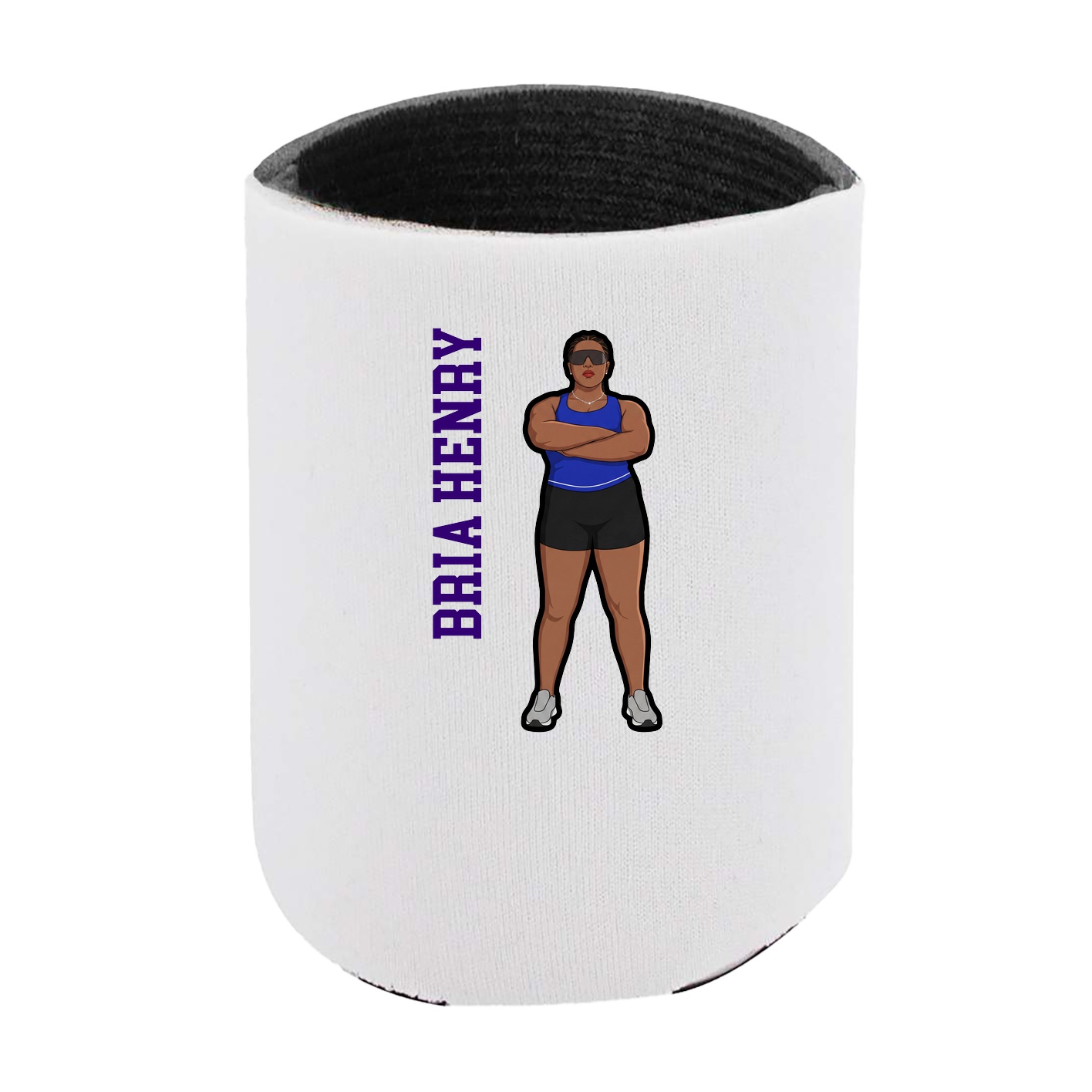 Can Holder — Name Vertical in White